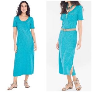 Chico's T-Shirt Maxi Dress w/ Side‎ Slit Size Small